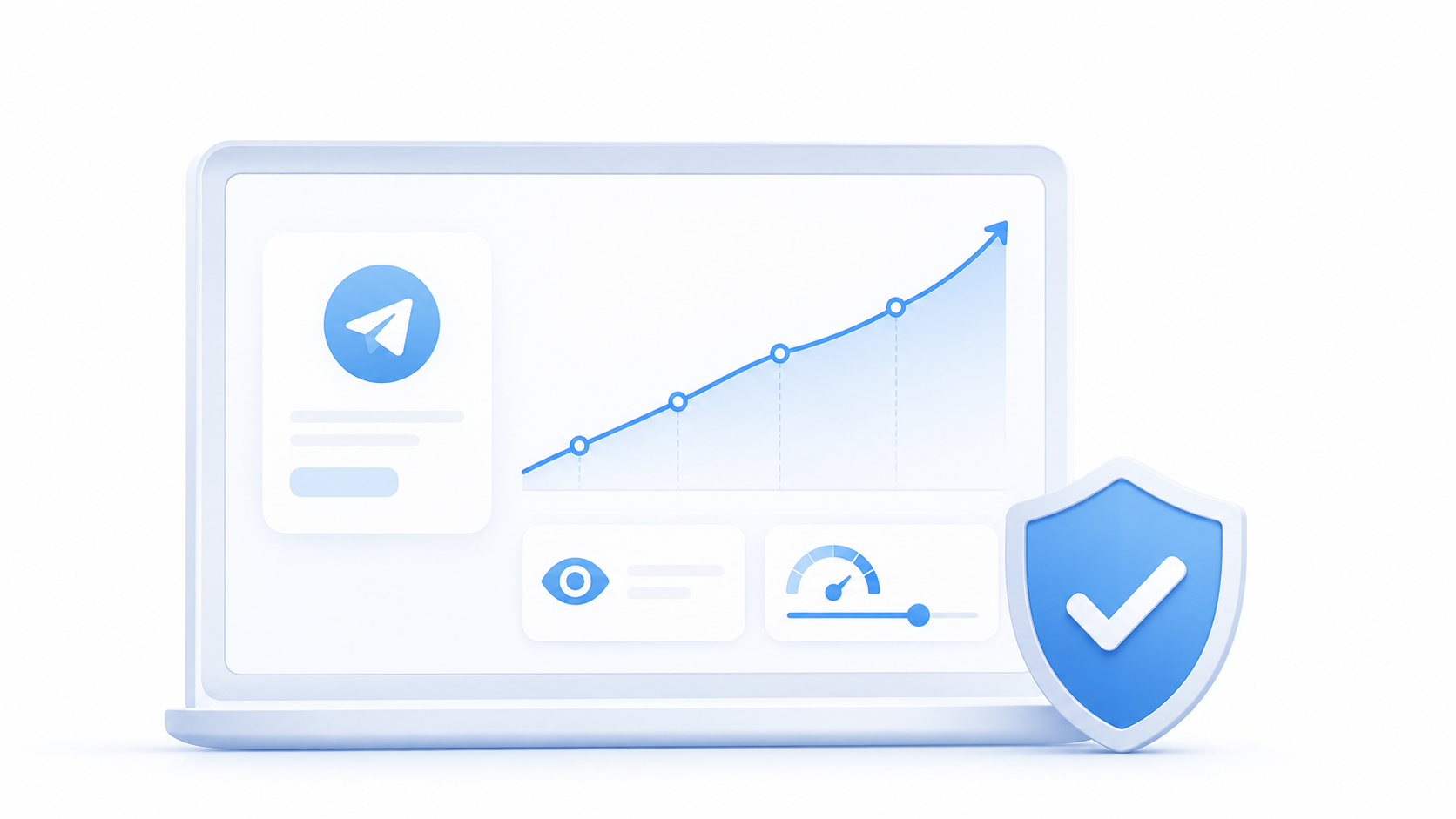 Аналитика и контроль темпа при накрутке просмотров в Telegram.